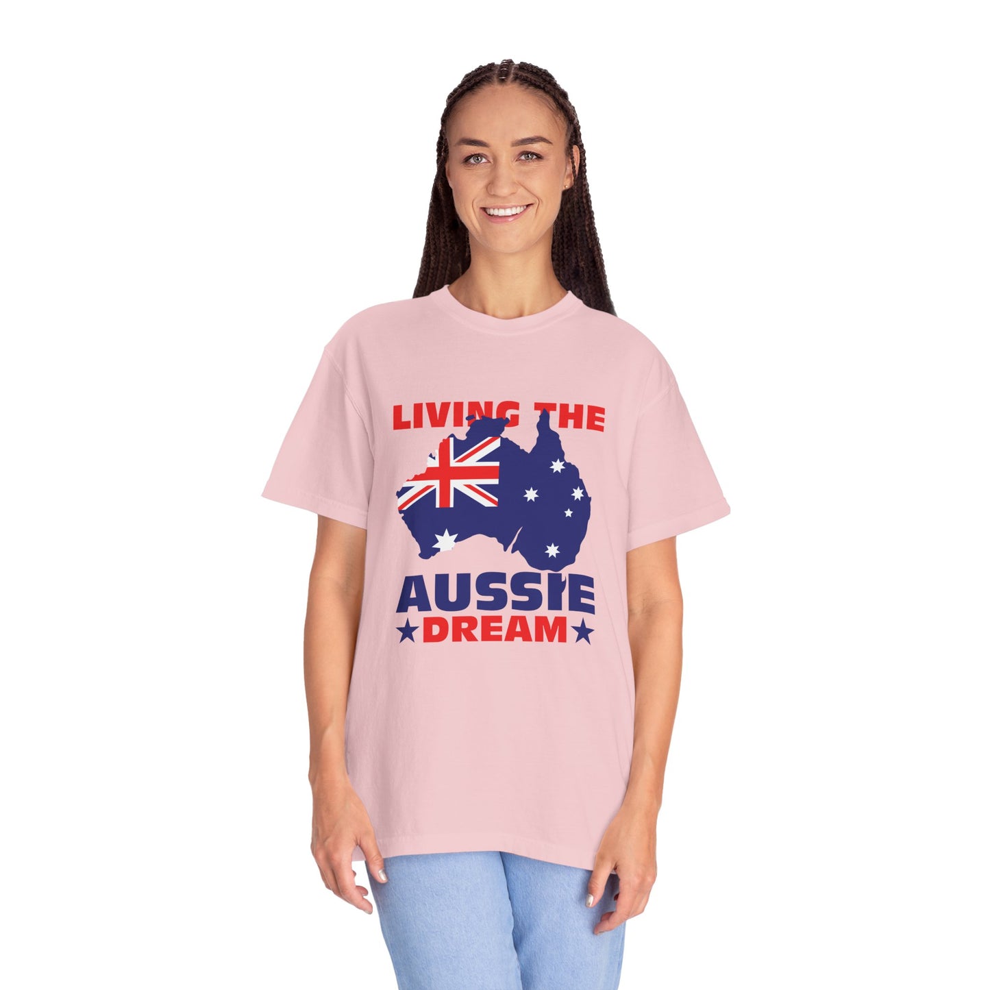 Living the Aussie Dream T-Shirt | Unisex Garment-Dyed Tee Celebrating Australian Spirit – BackToClassy