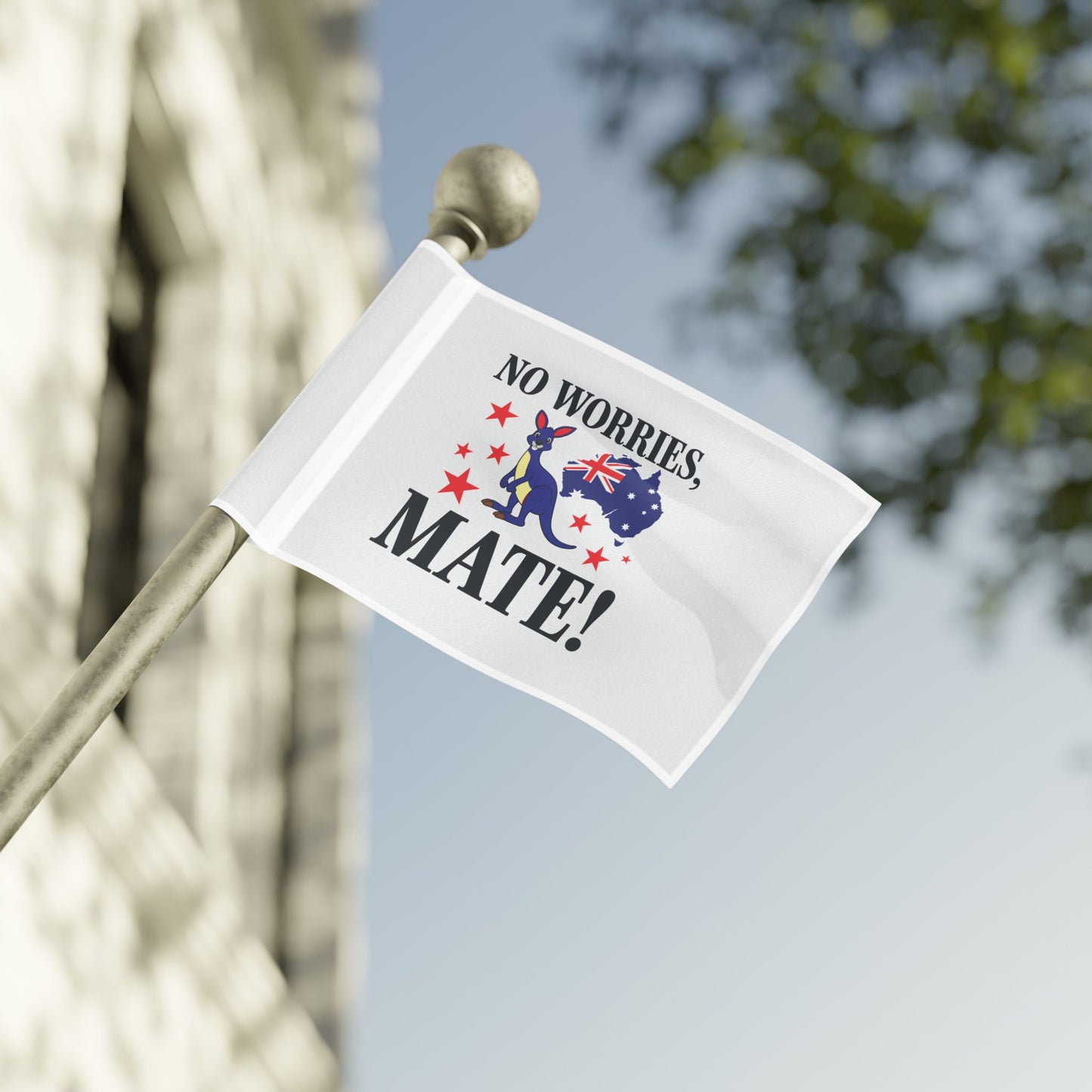 No Worries Mate Flag | Fun Aussie Pride