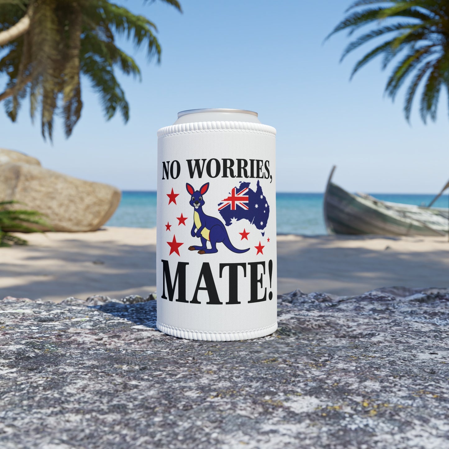 No Worries Mate Stubby Cooler | Aussie Pride Gift
