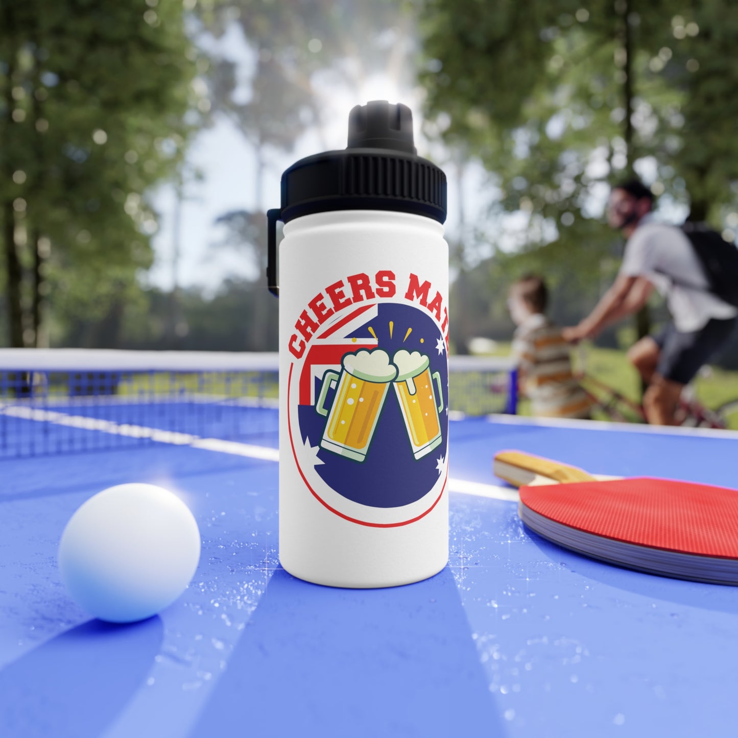 Cheers Mate Water Bottle | Fun Aussie Pride Flask