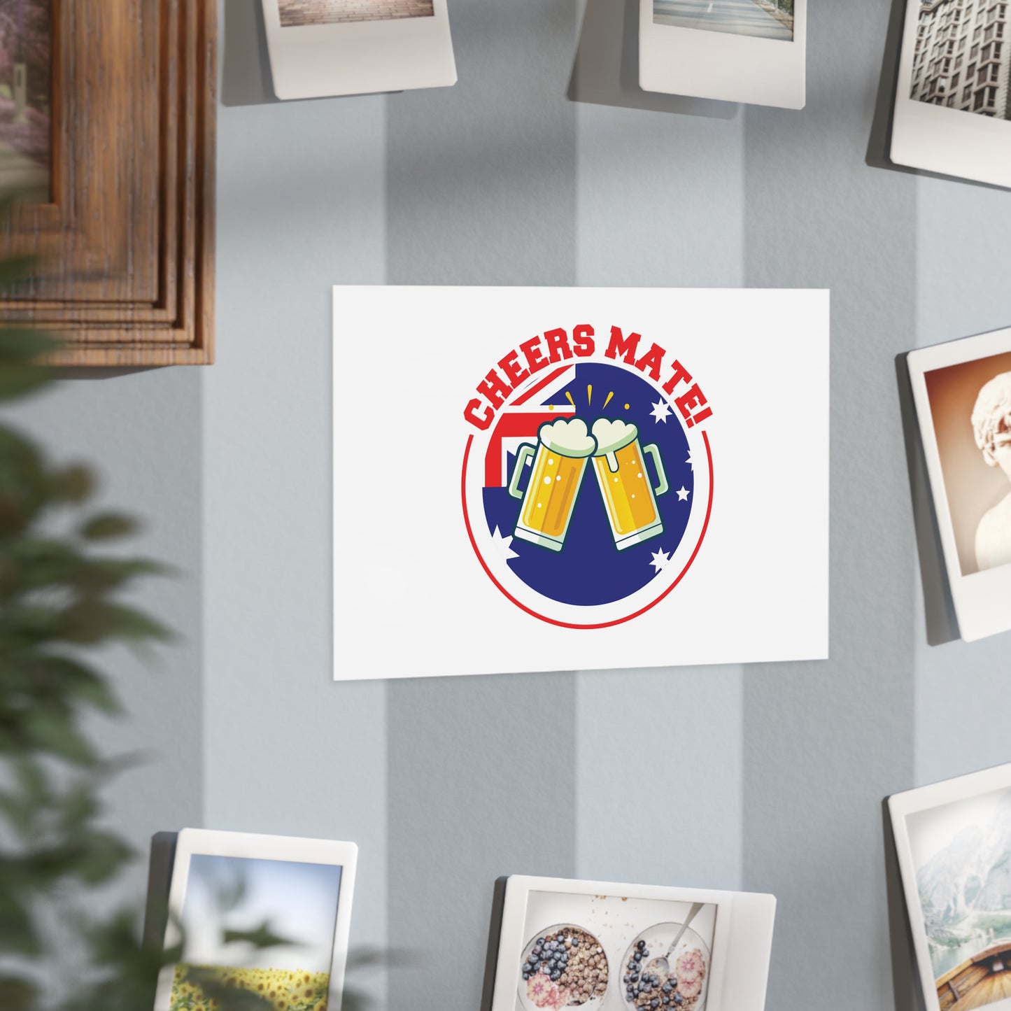 Cheers Mate Poster | Fun Aussie Wall Art