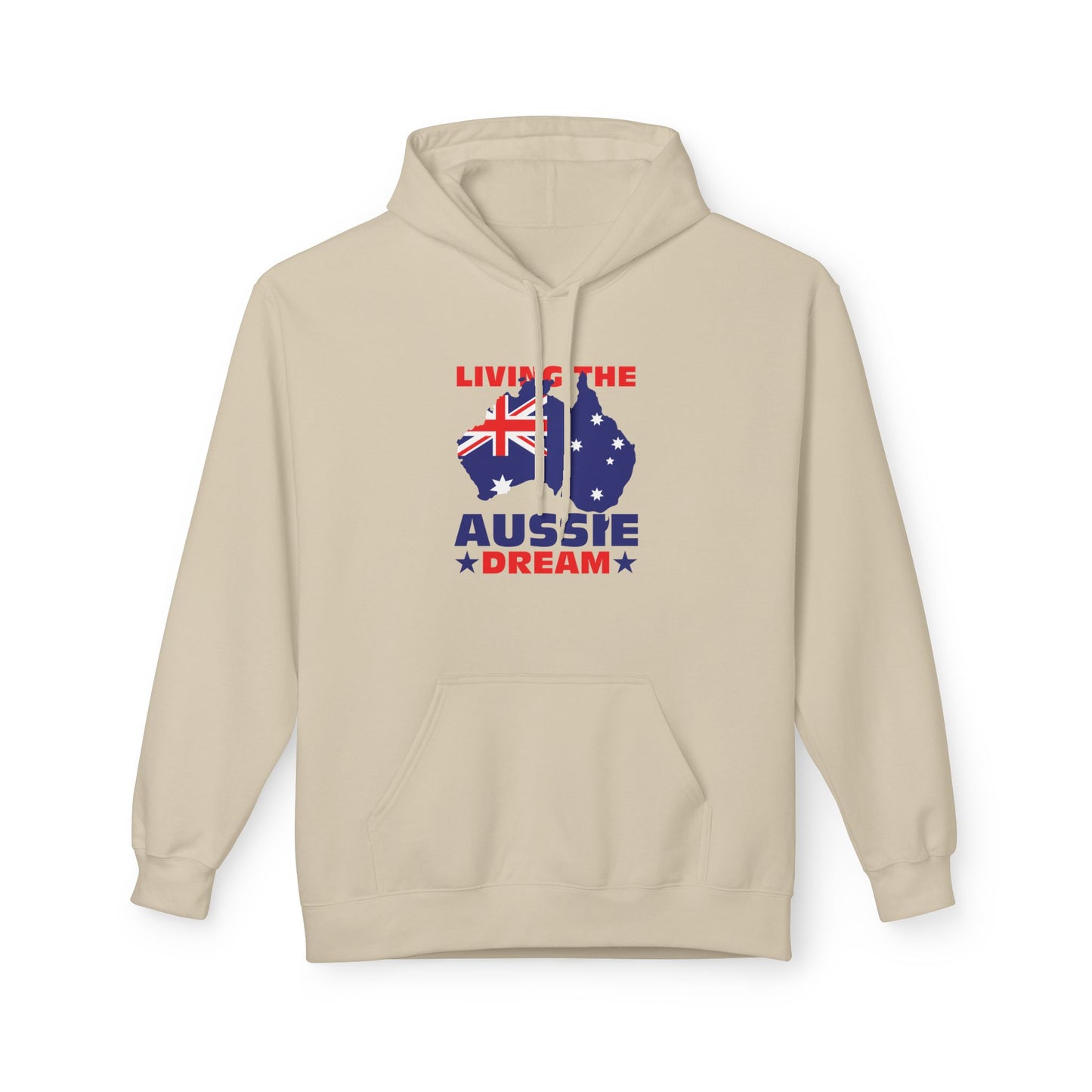 Living The Aussie Dream Hoodie | Australian Pride Unisex Fleece Hoodie | Aussie Spirit Sweatshirt – BackToClassy