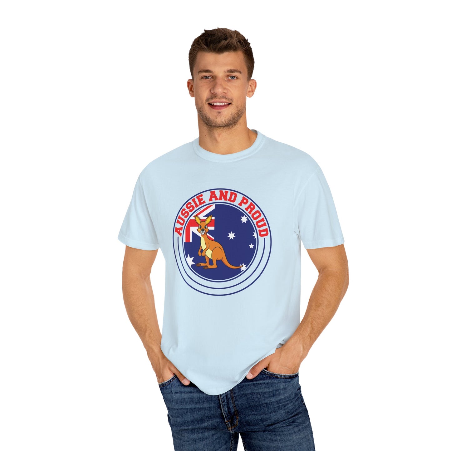 Aussie and Proud T-Shirt | Unisex Garment-Dyed Tee Celebrating Australian Pride – BackToClassy