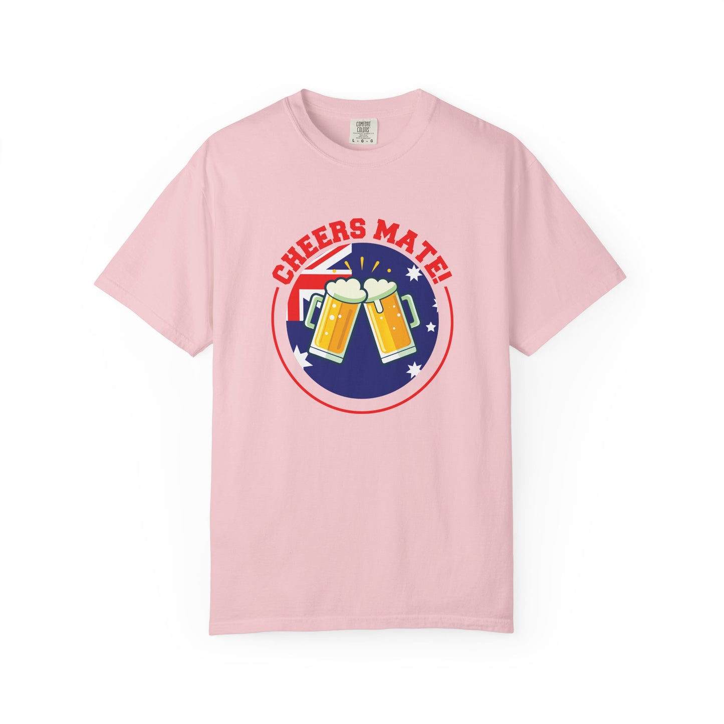 Cheers Mate! T-Shirt | Unisex Garment-Dyed Tee Celebrating Aussie Spirit – BackToClassy