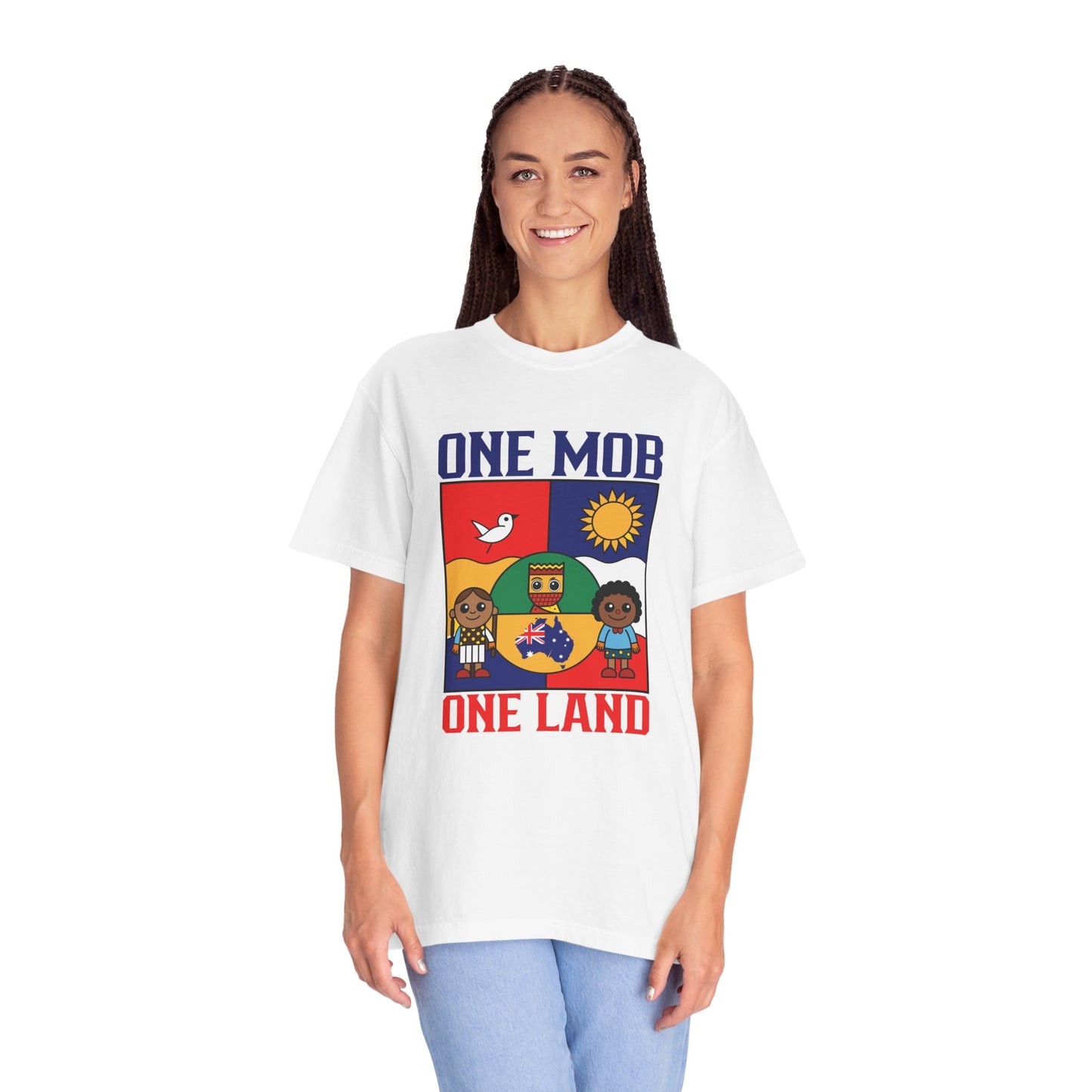 One Mob One Land T-Shirt | Aussie Pride Unisex Tee | Australian Spirit Shirt – BackToClassy