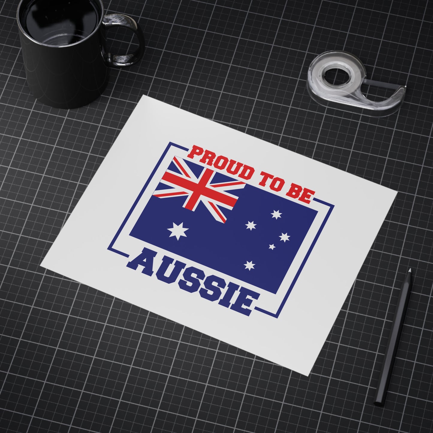 Proud Aussie Poster | Australian Pride Wall Art