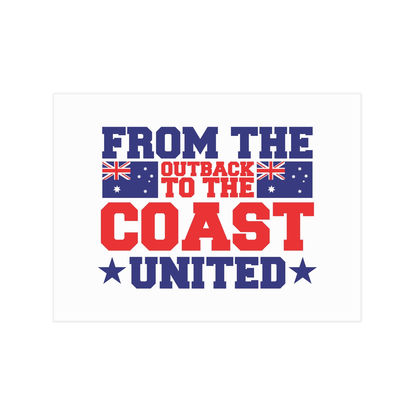 Outback to Coast Poster | Australian Unity Wall Art