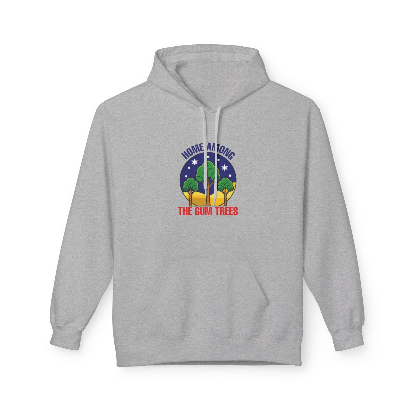 Home Among The Gum Trees Hoodie | Aussie Pride Unisex Fleece Hoodie | Australian Spirit Sweatshirt – BackToClassy