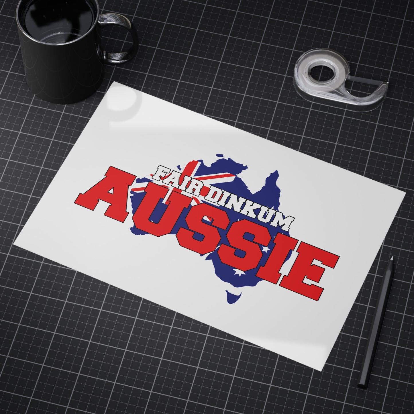 Fair Dinkum Poster | True Blue Aussie Wall Art