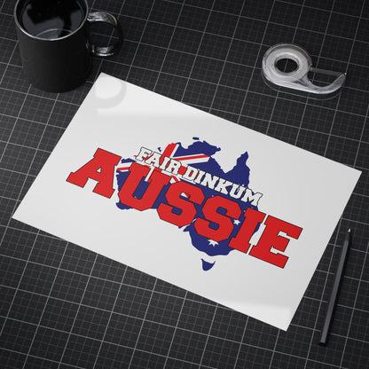 Fair Dinkum Poster | True Blue Aussie Wall Art