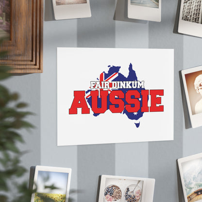Fair Dinkum Poster | True Blue Aussie Wall Art