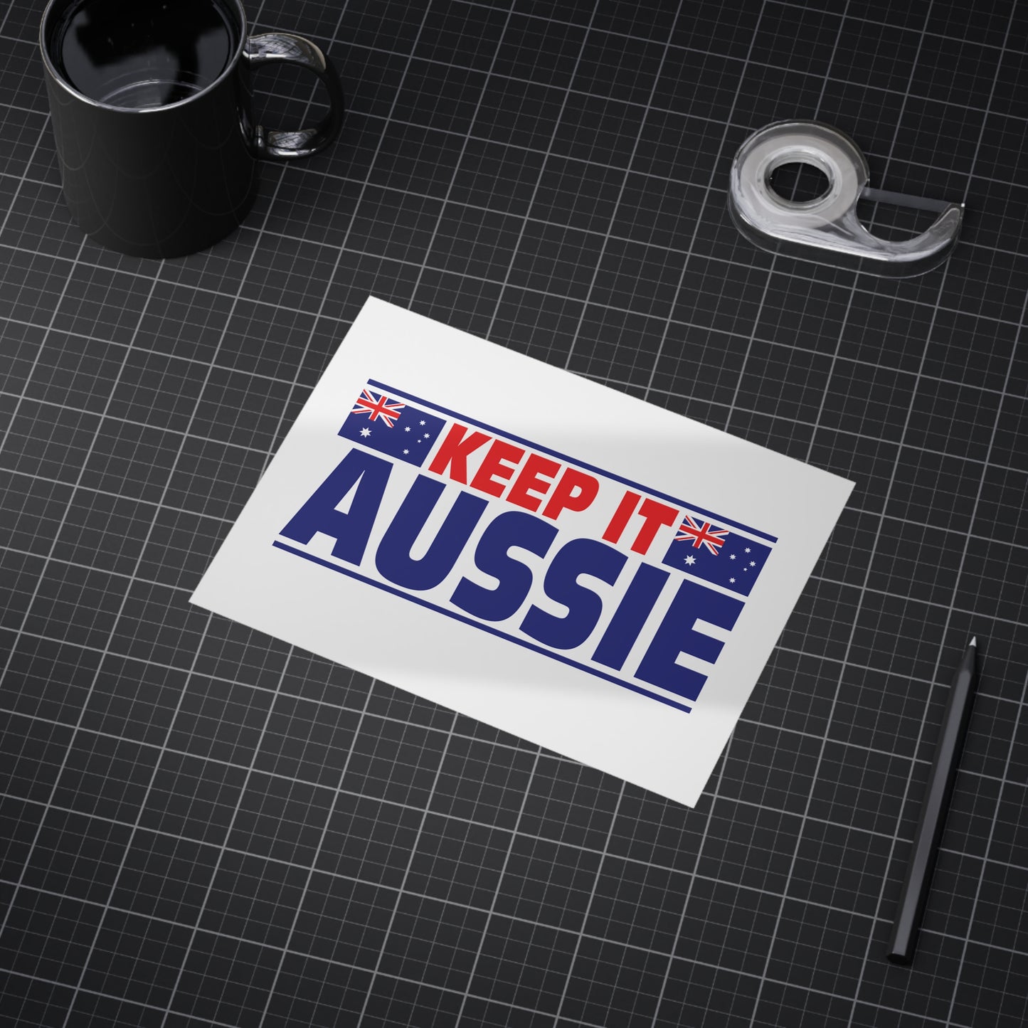 Keep It Aussie Poster | Aussie Pride Wall Art