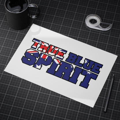 True Blue Poster | Australian Pride Wall Art