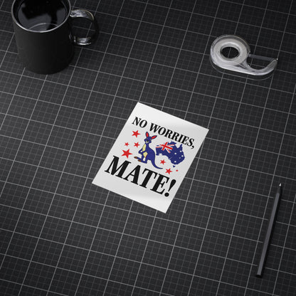No Worries Mate Poster | Aussie Lifestyle Wall Art