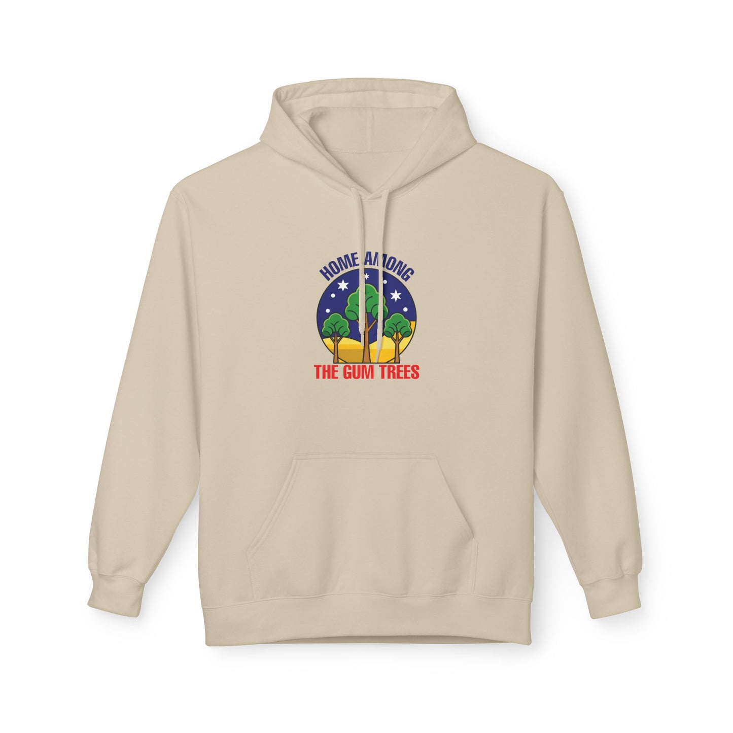 Home Among The Gum Trees Hoodie | Aussie Pride Unisex Fleece Hoodie | Australian Spirit Sweatshirt – BackToClassy