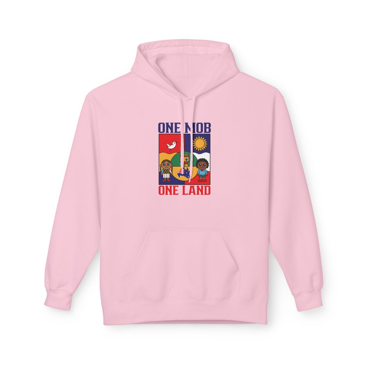 One Mob One Land Hoodie | Australian Unity Unisex Fleece Hoodie | Aussie Pride Sweatshirt – BackToClassy