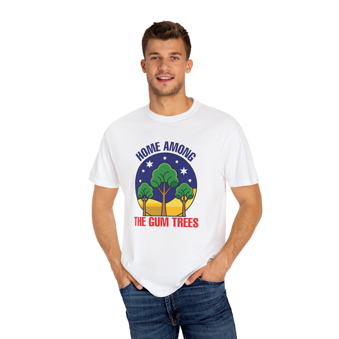 Home Among The Gum Trees T-Shirt | Aussie Pride Unisex Tee | Australian Spirit Shirt – BackToClassy