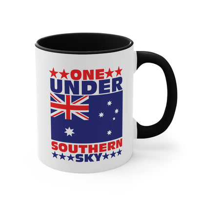 One Under Southern Sky Mug | Aussie Pride Accent Coffee Cup | Australian Unity & Spirit Gift – BackToClassy