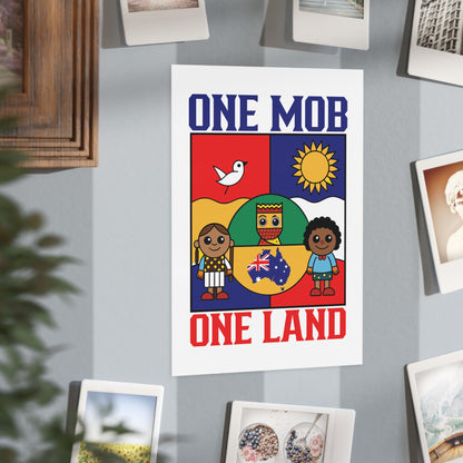 One Mob Poster | Australian Unity & Aboriginal Heritage Wall Art