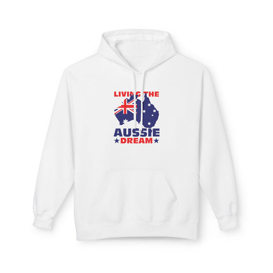 Living The Aussie Dream Hoodie | Australian Pride Unisex Fleece Hoodie | Aussie Spirit Sweatshirt – BackToClassy