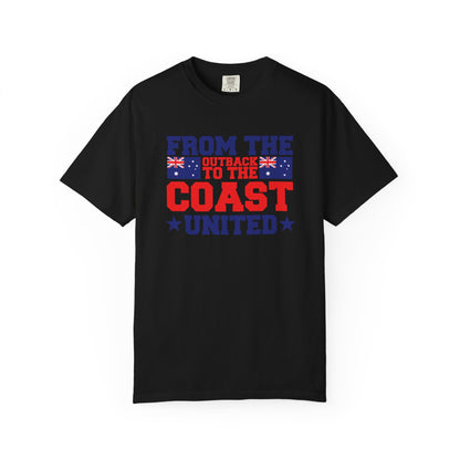 From the Outback to the Coast United T-Shirt | Aussie Pride Unisex Tee – BackToClassy