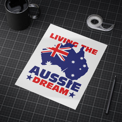 Aussie Dream Poster | Australian Pride Wall Art