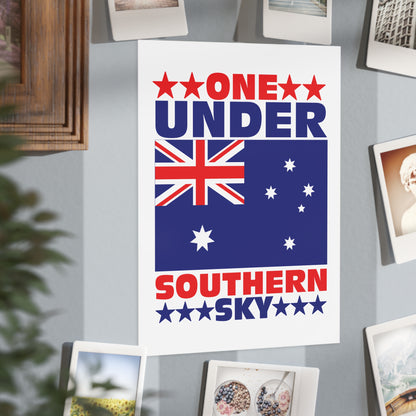 Southern Sky Poster | Australian Unity Wall Art
