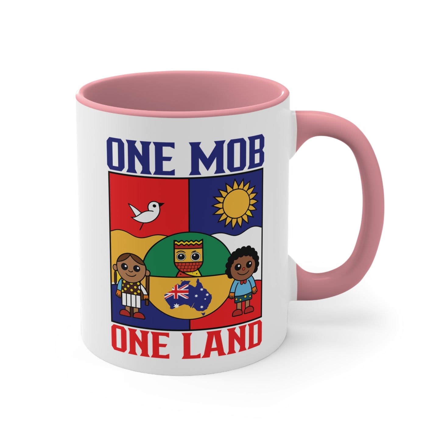 One Mob One Land Mug | Multicultural Aussie Pride Coffee Cup | Unity & Diversity Australia Accent Mug – BackToClassy