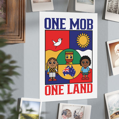 One Mob Poster | Australian Unity & Aboriginal Heritage Wall Art