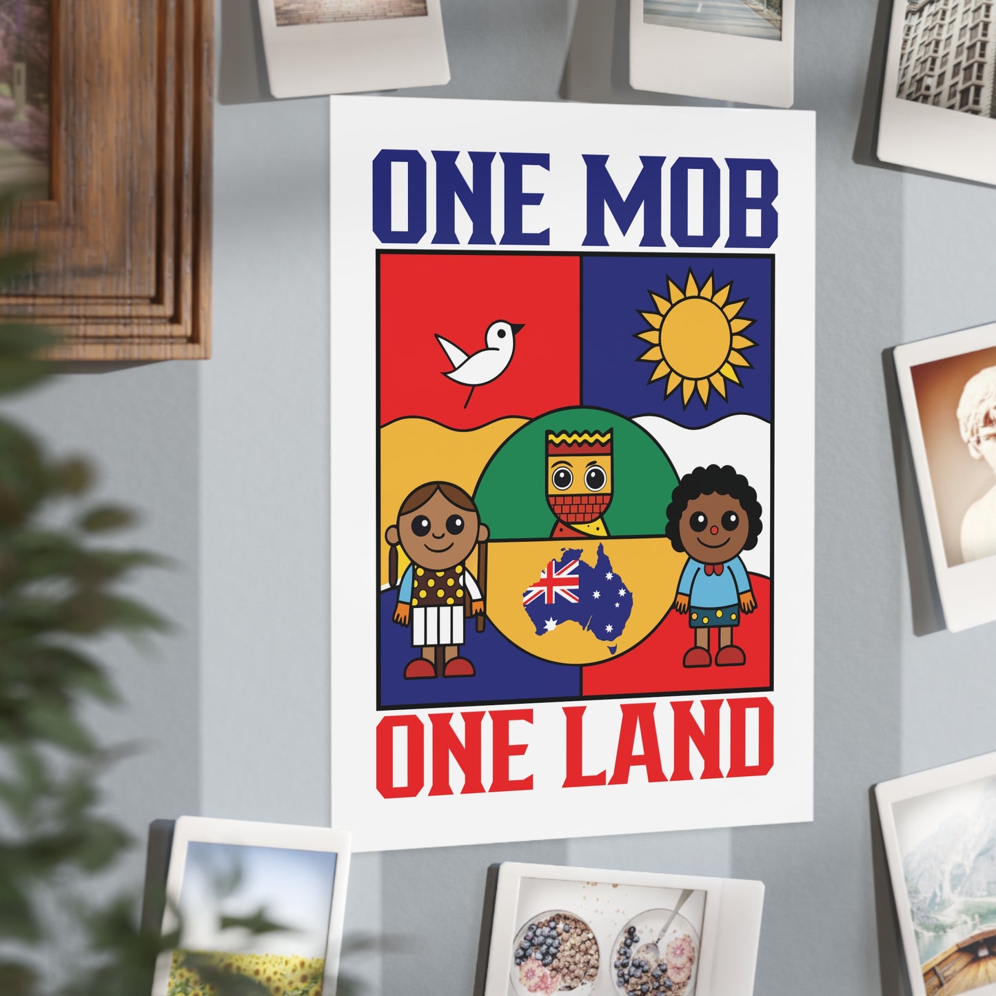 One Mob Poster | Australian Unity & Aboriginal Heritage Wall Art