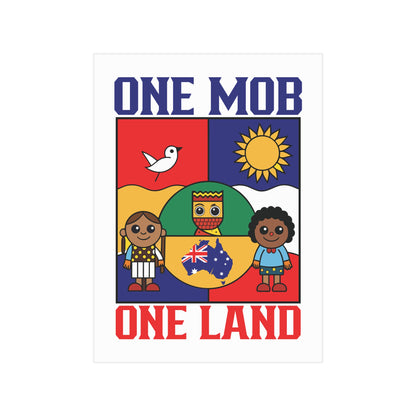 One Mob Poster | Australian Unity & Aboriginal Heritage Wall Art