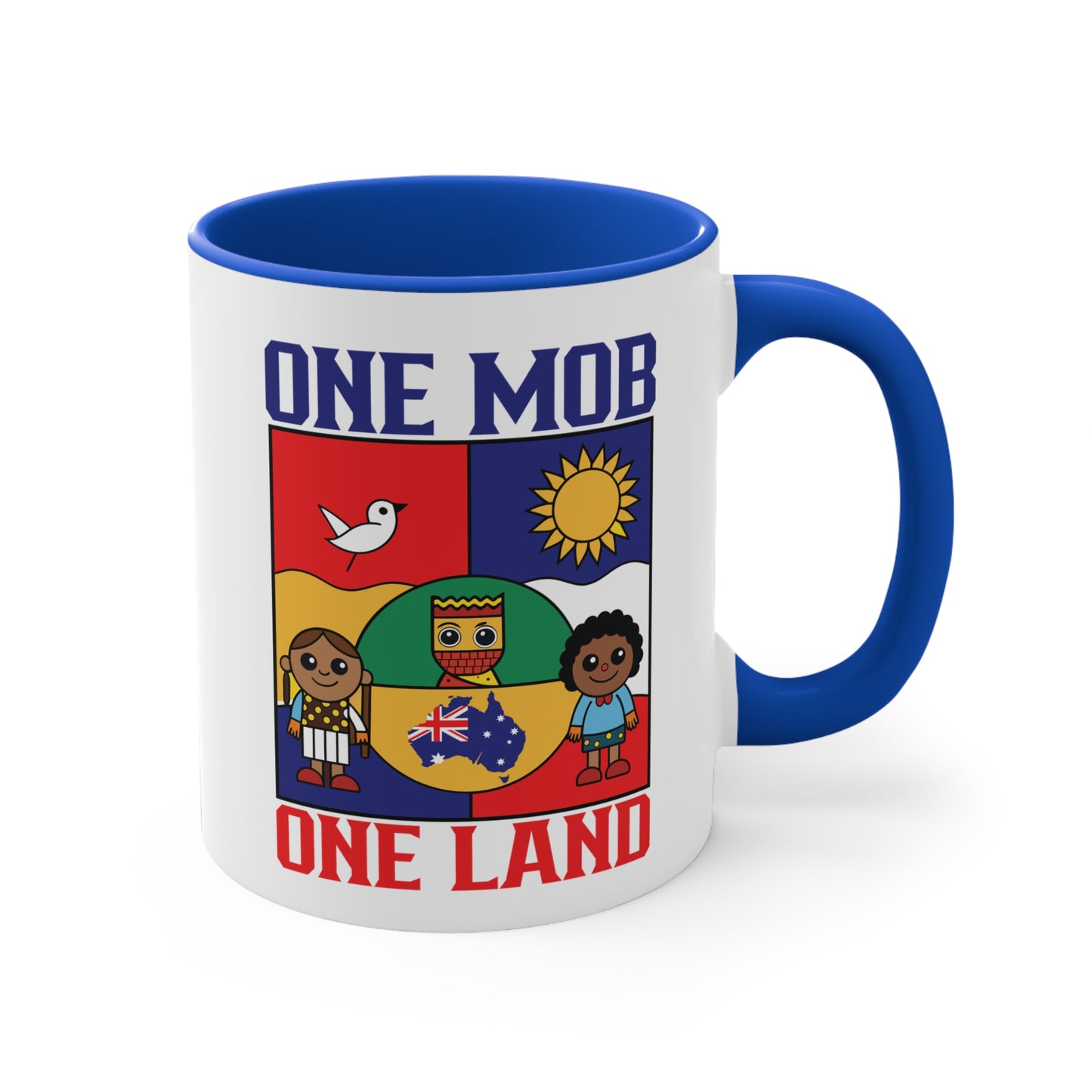 One Mob One Land Mug | Multicultural Aussie Pride Coffee Cup | Unity & Diversity Australia Accent Mug – BackToClassy