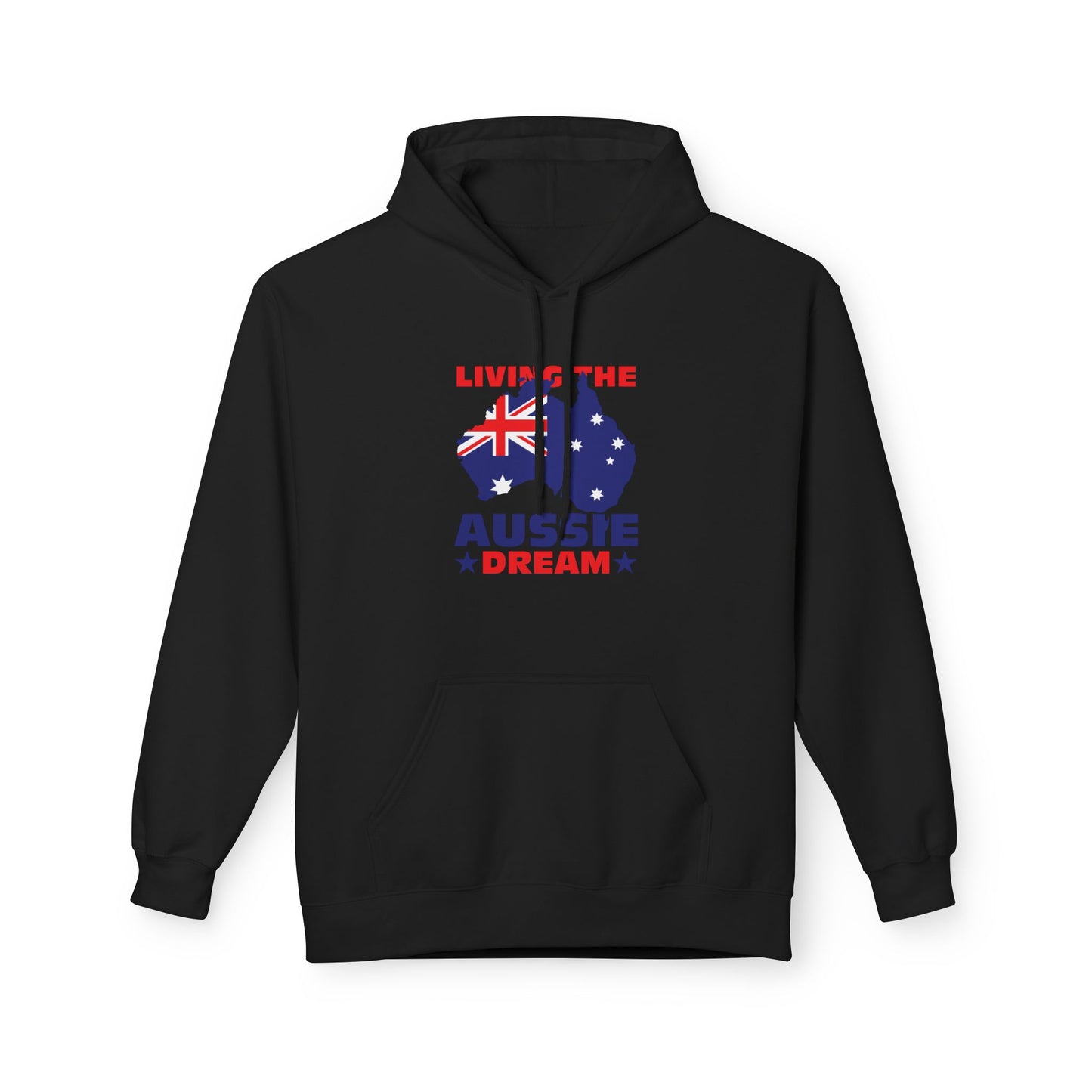Living The Aussie Dream Hoodie | Australian Pride Unisex Fleece Hoodie | Aussie Spirit Sweatshirt – BackToClassy