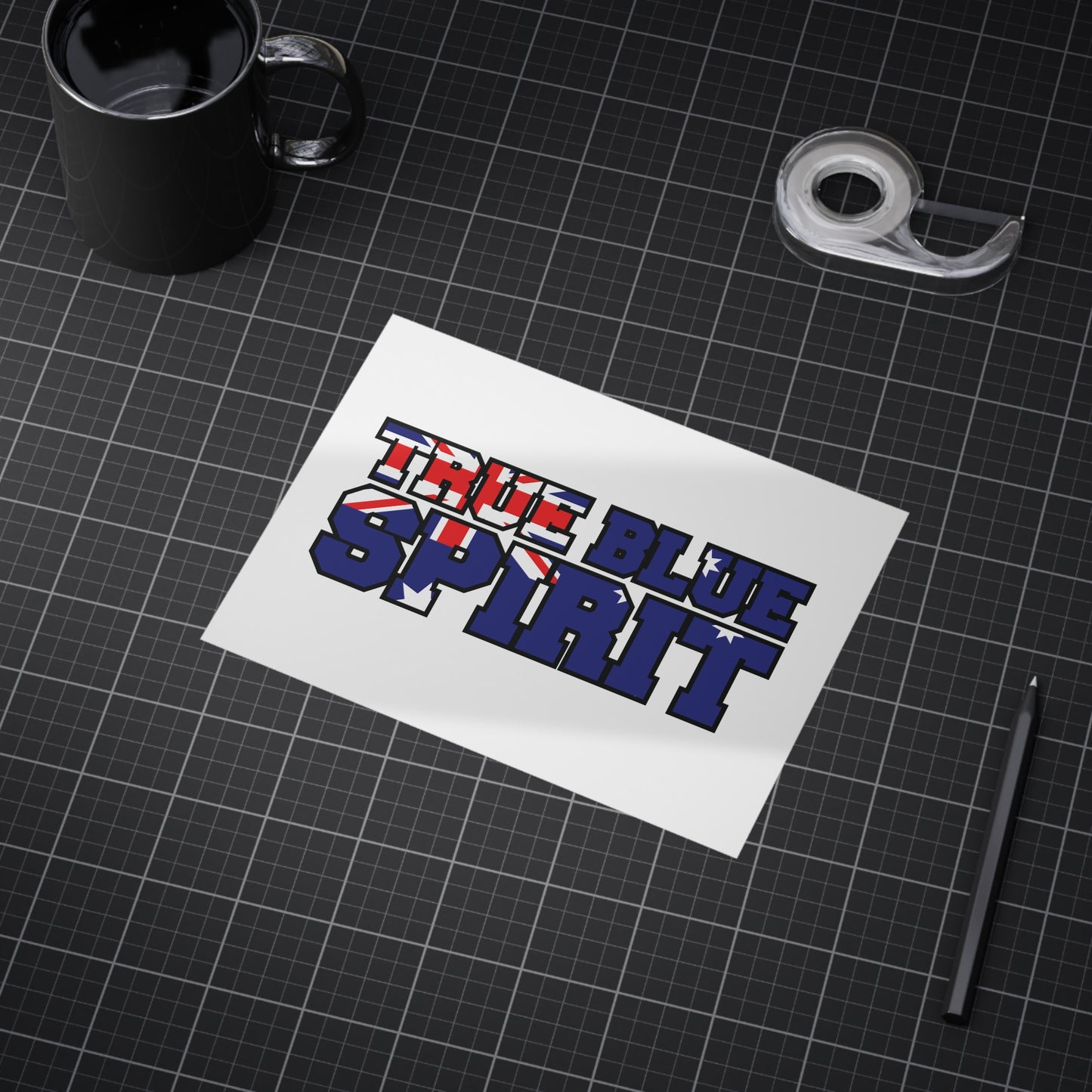 True Blue Poster | Australian Pride Wall Art