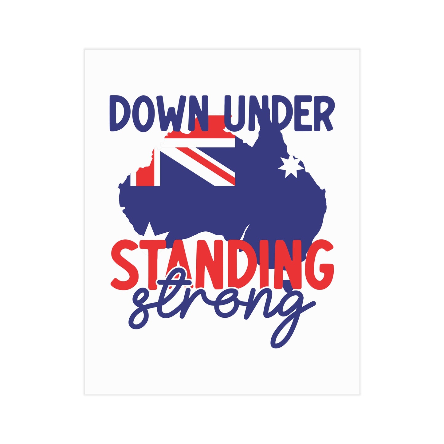 Down Under Poster | Australian Pride Wall Art