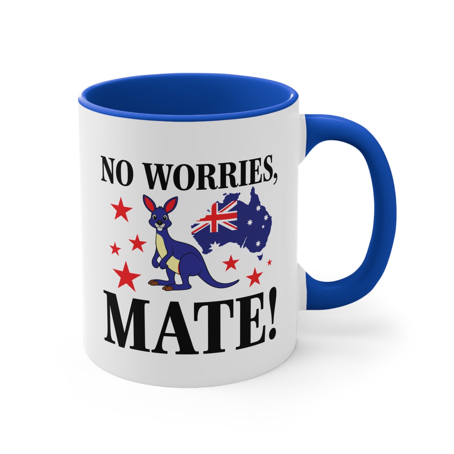 No Worries Mate Mug | Funny Aussie Pride Coffee Cup