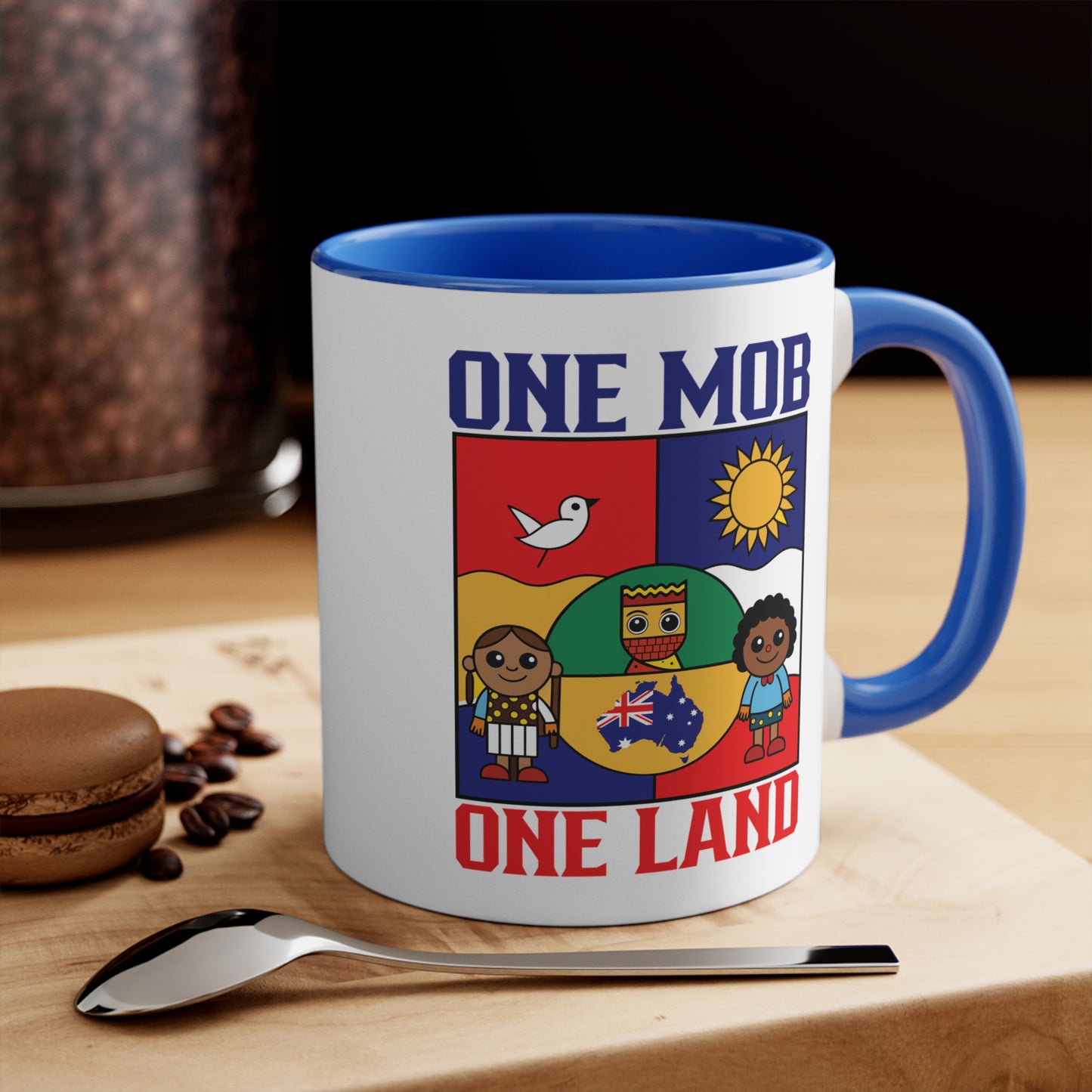 One Mob One Land Mug | Multicultural Aussie Pride Coffee Cup | Unity & Diversity Australia Accent Mug – BackToClassy