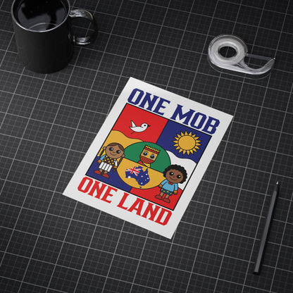 One Mob Poster | Australian Unity & Aboriginal Heritage Wall Art
