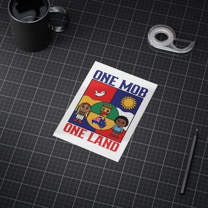 One Mob Poster | Australian Unity & Aboriginal Heritage Wall Art