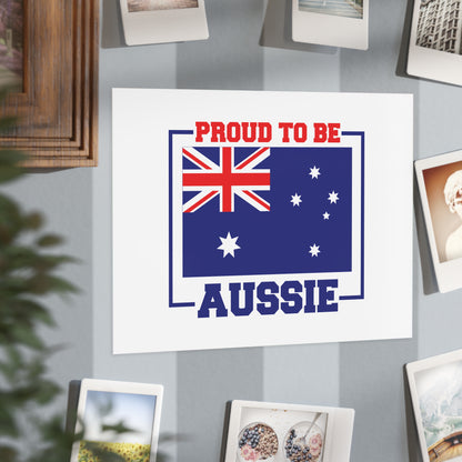 Proud Aussie Poster | Australian Pride Wall Art