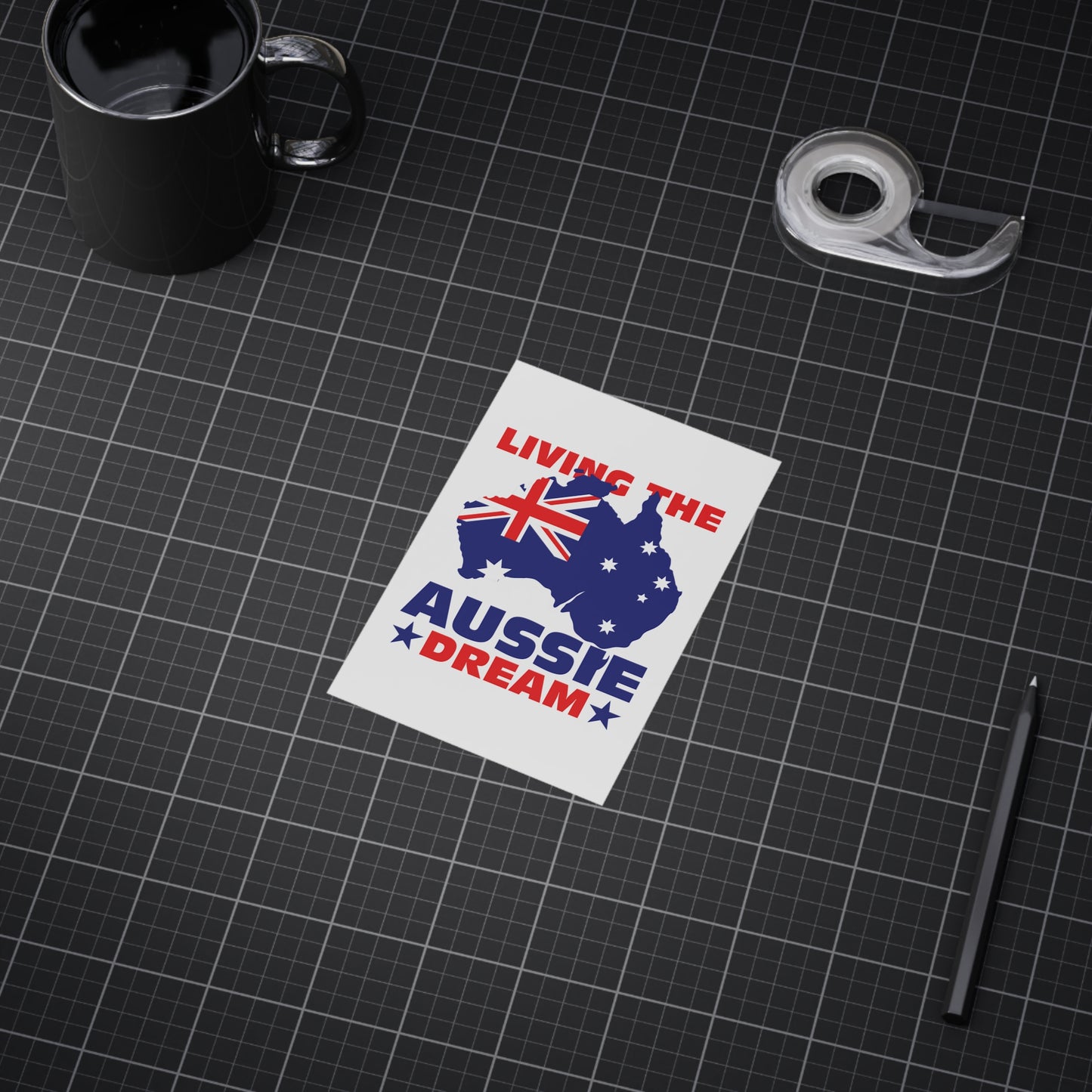 Aussie Dream Poster | Australian Pride Wall Art