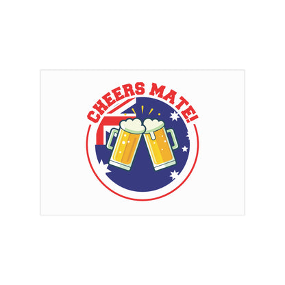 Cheers Mate Poster | Fun Aussie Wall Art