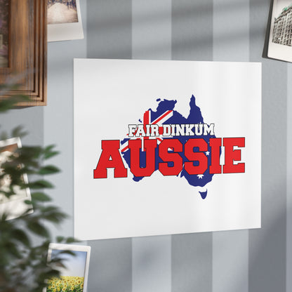 Fair Dinkum Poster | True Blue Aussie Wall Art