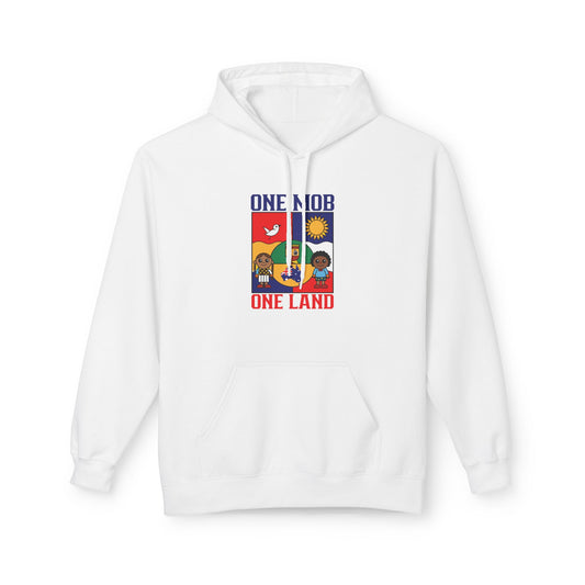 One Mob One Land Hoodie | Australian Unity Unisex Fleece Hoodie | Aussie Pride Sweatshirt – BackToClassy