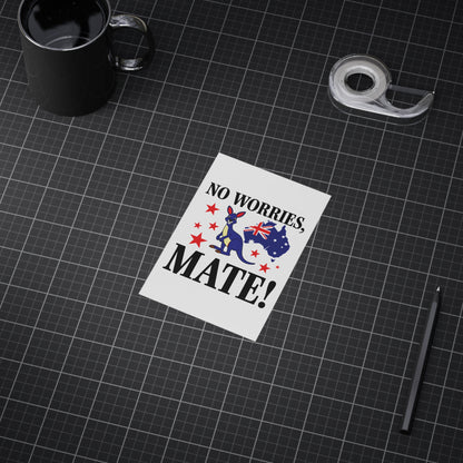 No Worries Mate Poster | Aussie Lifestyle Wall Art