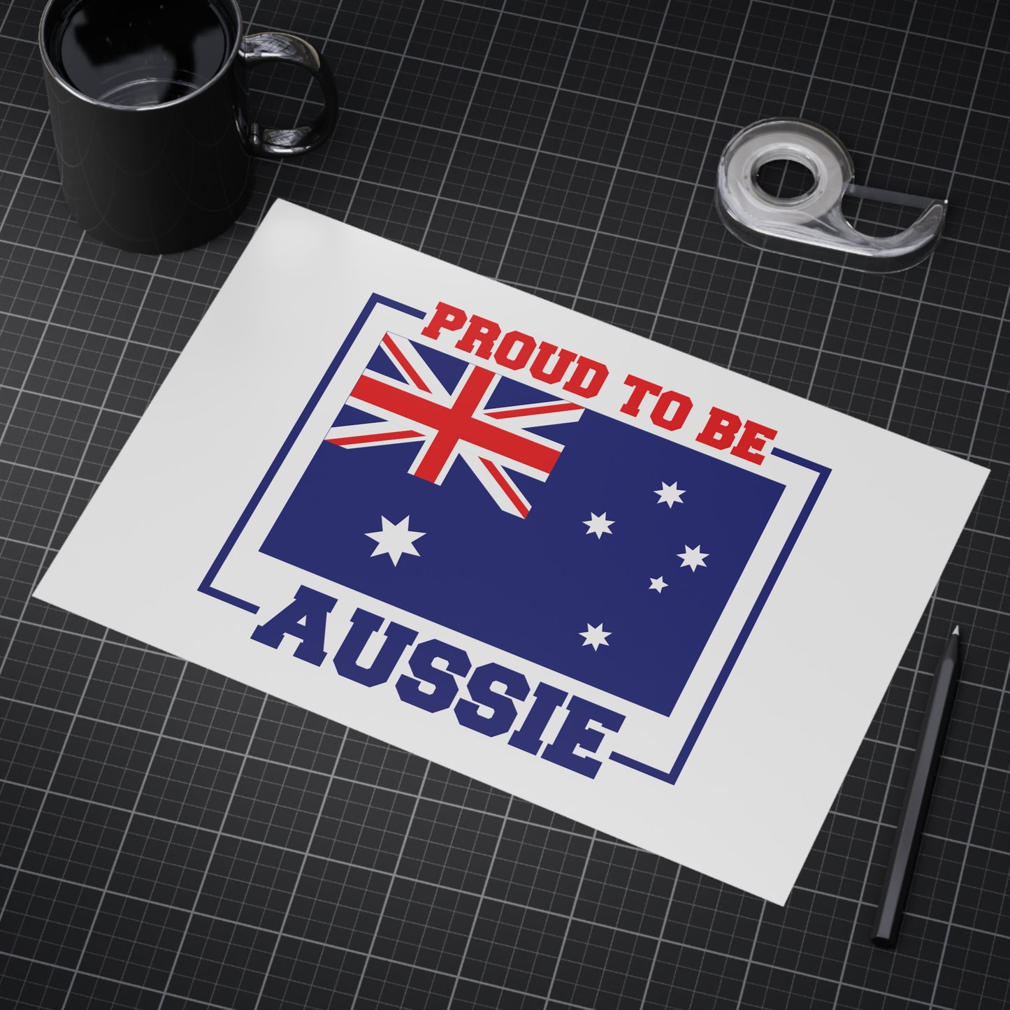 Proud Aussie Poster | Australian Pride Wall Art