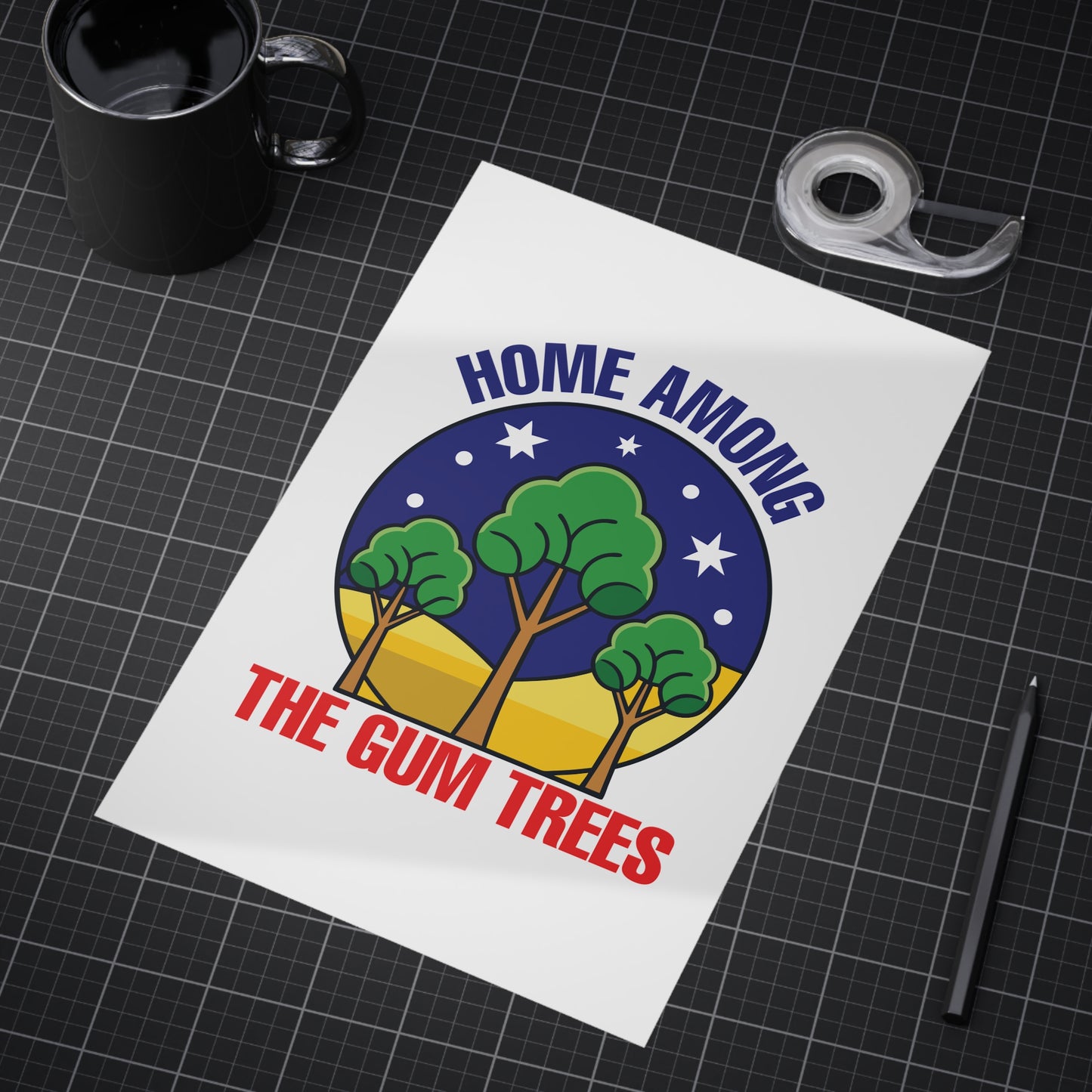 Gum Trees Poster | Australian Nature Wall Art