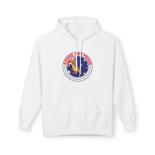 Aussie and Proud Hoodie | Australian Pride Unisex Fleece Hoodie | True Blue Aussie Spirit Sweatshirt – BackToClassy