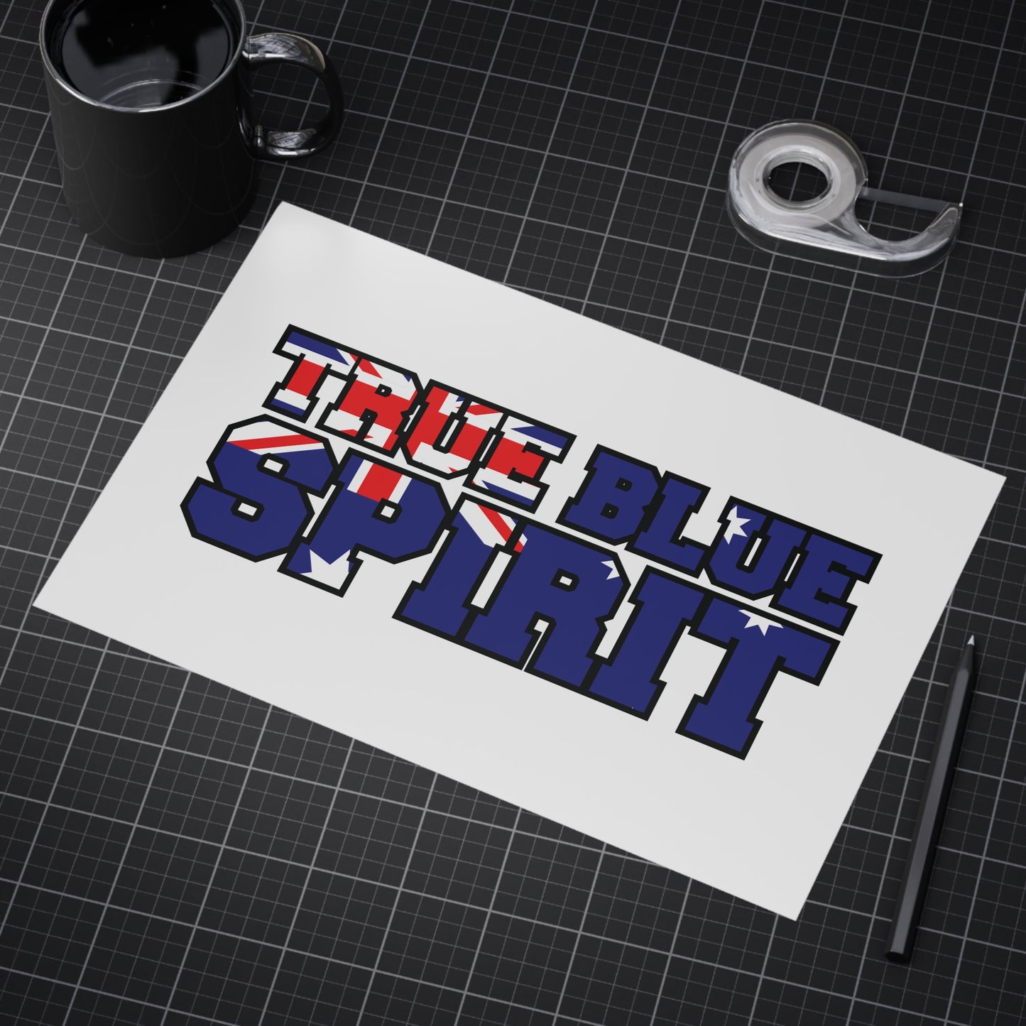 True Blue Poster | Australian Pride Wall Art