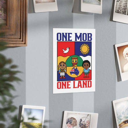 One Mob Poster | Australian Unity & Aboriginal Heritage Wall Art